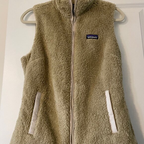 Women's Patagonia Los Gatos Fleece Vest El Cap Khaki Size M - Picture 2 of 4